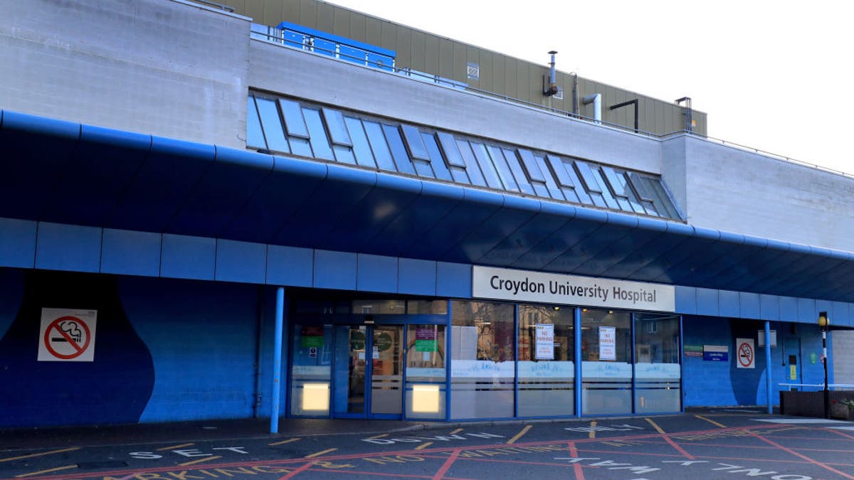 Croydon University Hospital in Croydon, U.K., on Saturday, Dec. 5, 2020. (Gareth Fuller/PA Wire/Bloomberg via Getty Images)