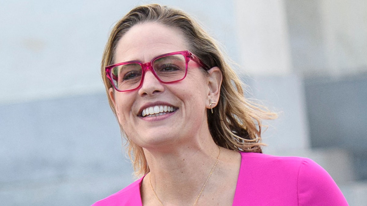 Sen. Kyrsten Sinema departs from the U.S. Capitol on Oct. 28, 2021.