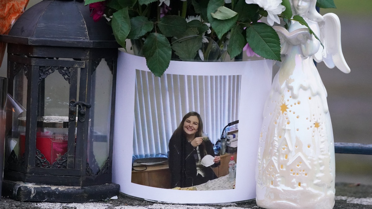 Floral tributes near to the scene in Tullamore, Co Offaly, after Ashling Murphy, was killed on Wednesday evening. Ashling died after being attacked while she was jogging along the canal bank at Cappincur at around 4pm on Wednesday. Issue date: Thursday January 13, 2022. (Photo by Brian Lawless/PA Images via Getty Images)