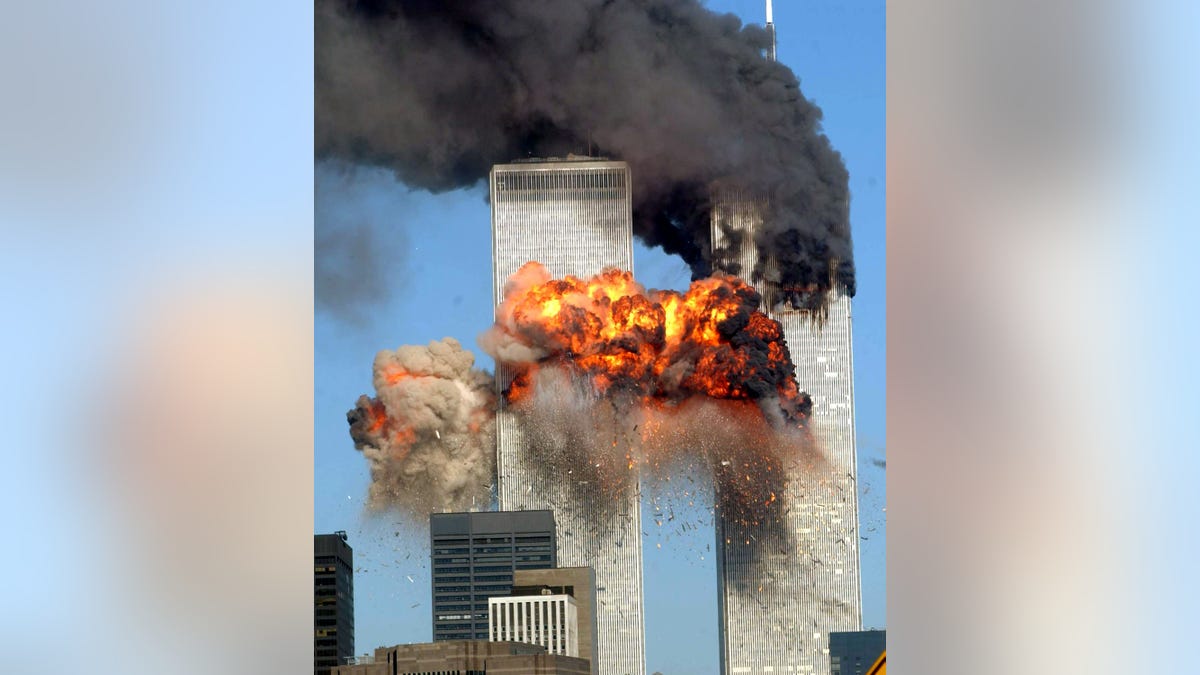 Photo captures massive explosion in World Trade Center tower during September 11 terrorist attacks