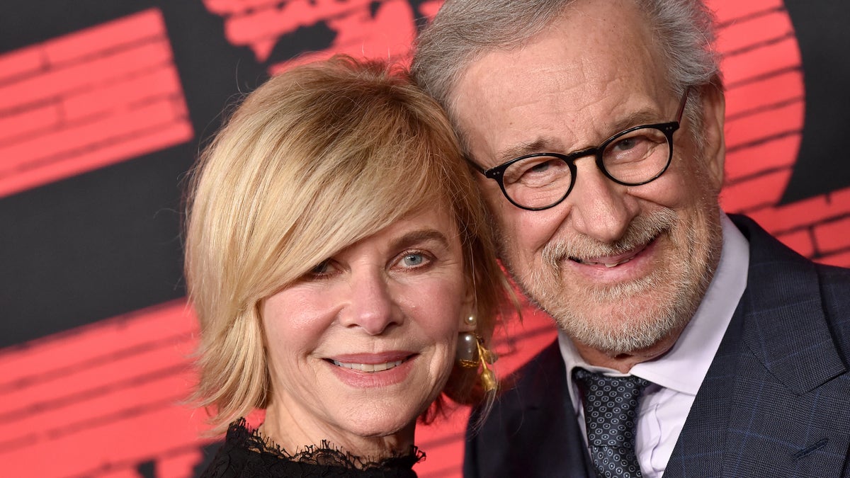 Sasha is Steven Spielberg’s daughter with wife Kate Capshaw. The two are pictured here.