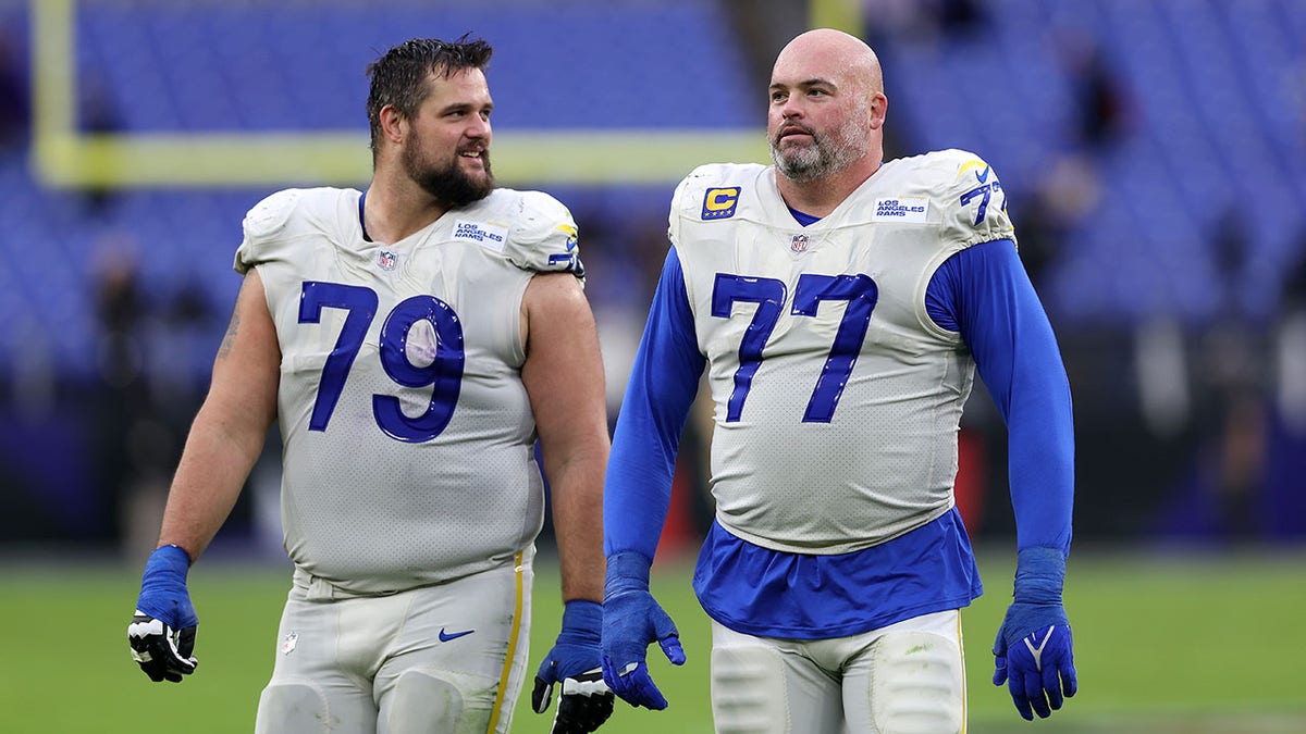 Rob Havenstein and Andrew Whitworth Los Angeles Rams 