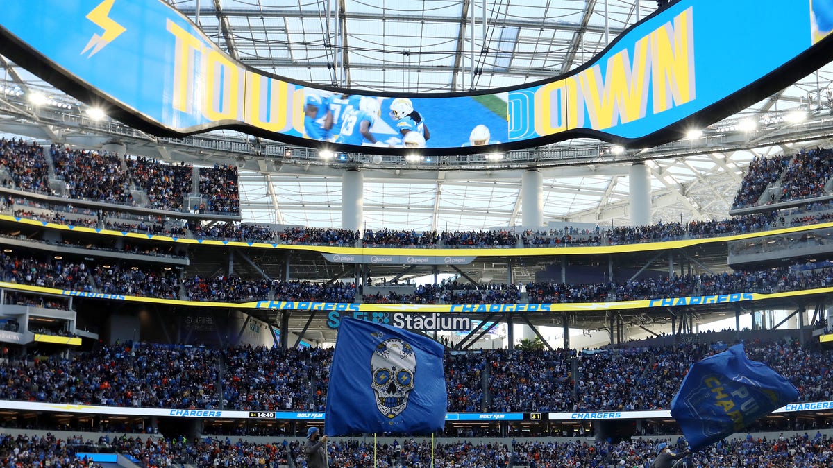 A general view of SoFi Stadium on Jan. 2, 2022 in Inglewood, California. 