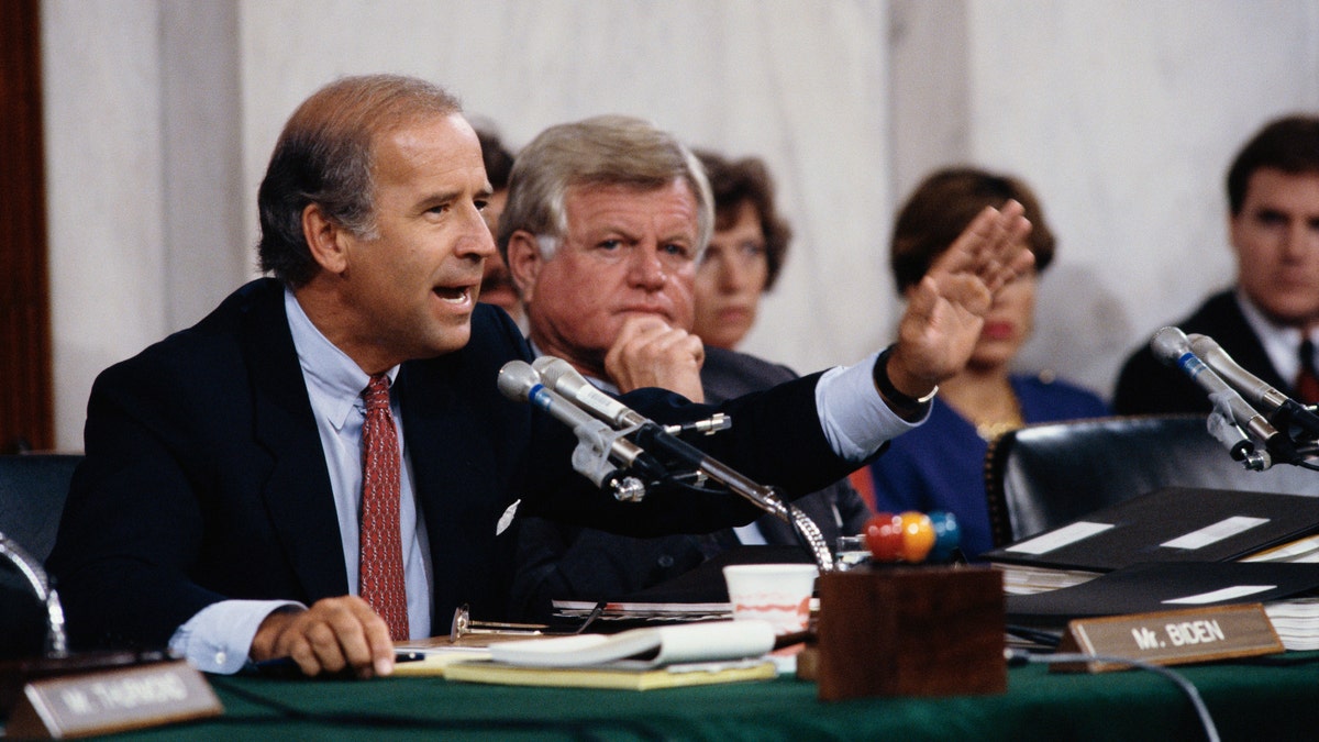 Senators Joseph Biden and Ted Kennedy During the Clarence Thomas Confirmation Hearings