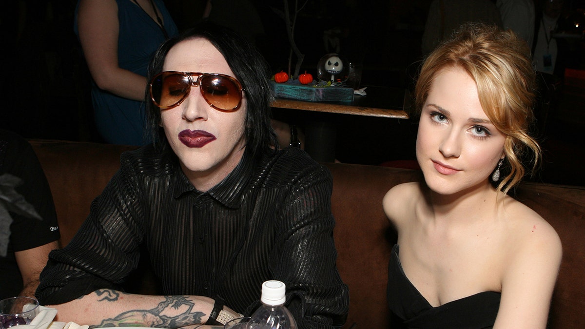 Marilyn Manson and Evan Rachel Wood 