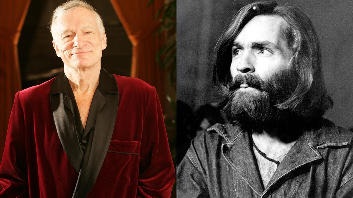 Hugh Hefner Charles Manson