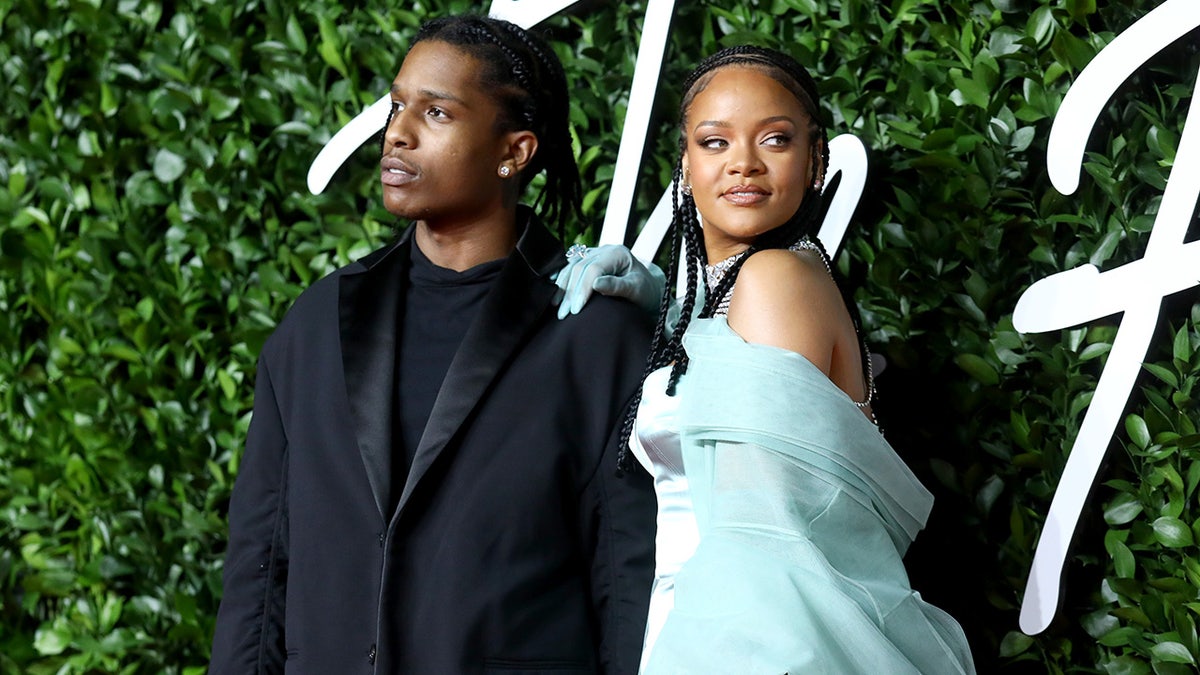 Rihanna, ASAP Rocky arrive at the fashion awards