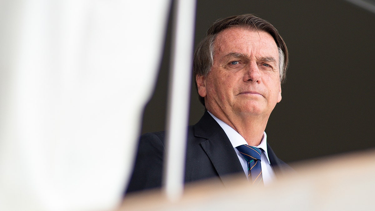 Jair Bolsonaro of Brazil wearing a suit and tie