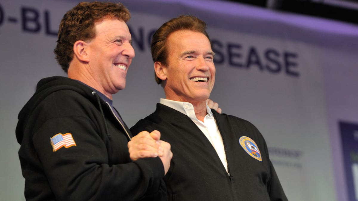 Schwarzenegger's friend Jake Steinfeld was also reportedly in the vehicle at the time of the collision.