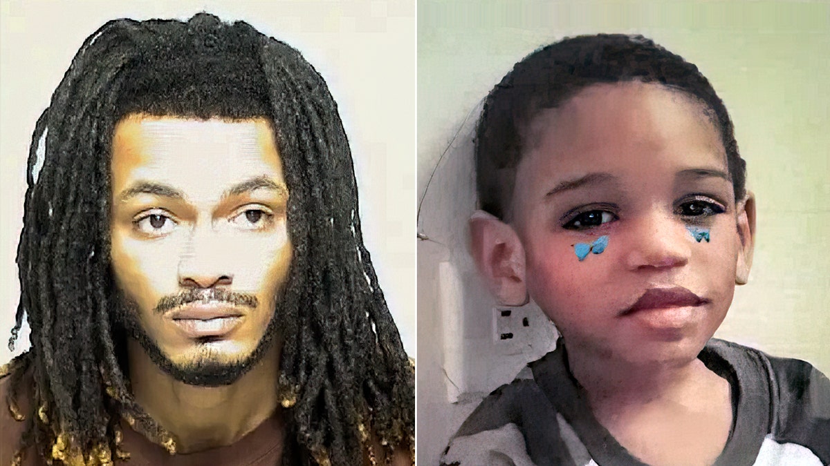 Jeremiah Perry, left, brother of Damari Perry.