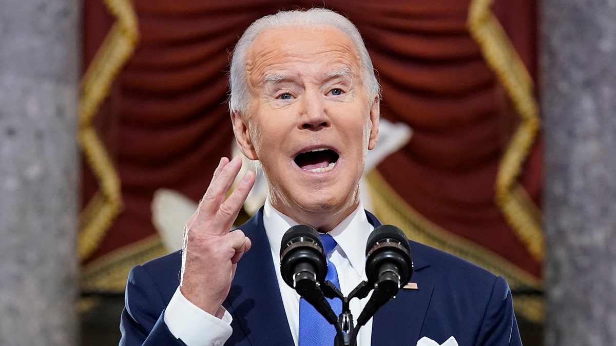 President Biden speaks from Statuary Hall at the U.S. Capitol to mark one year since the Jan. 6 riot