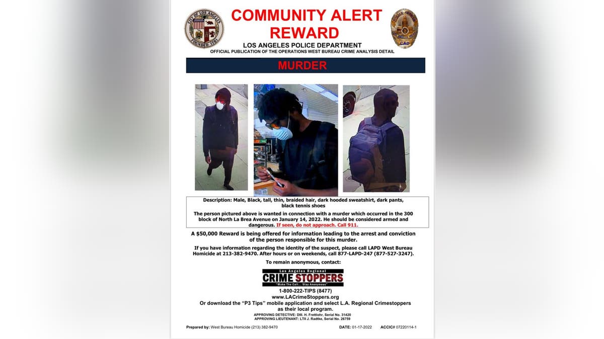 LAPD community alert reward