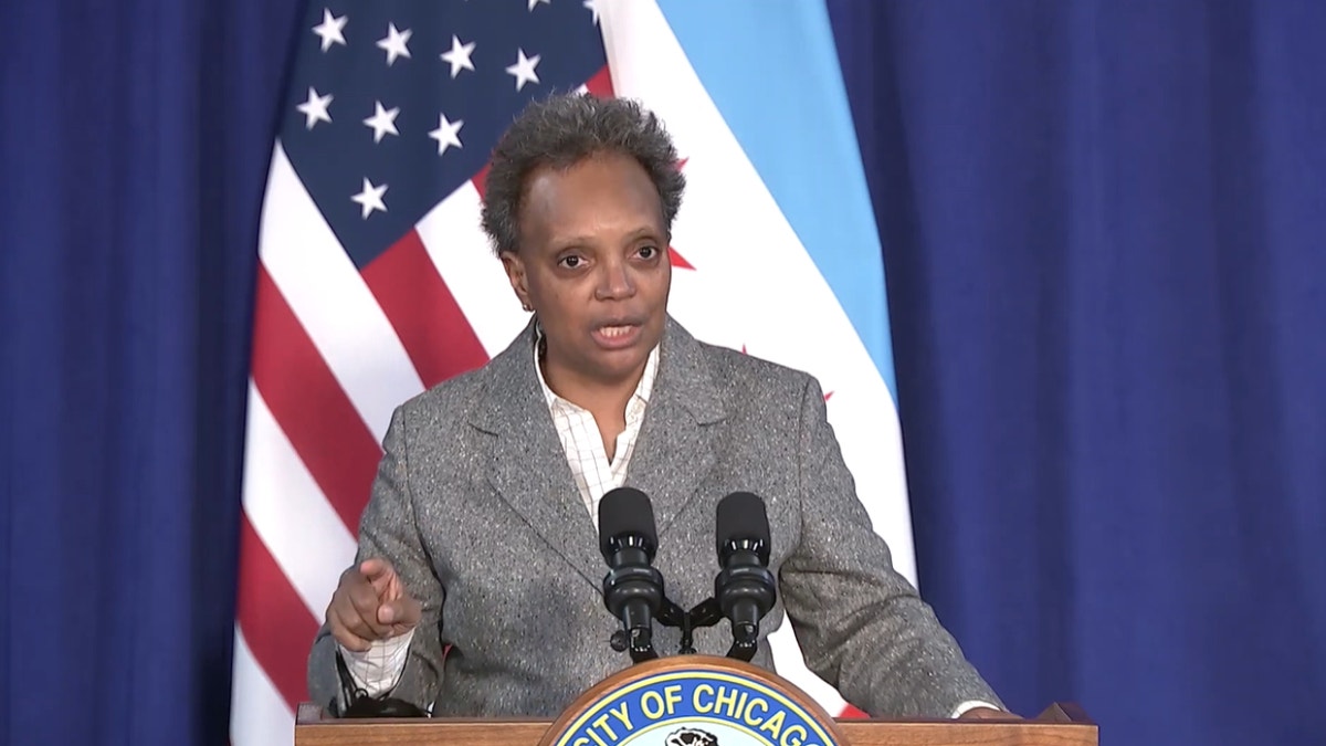 Lori Lightfoot speaks during a Jan. 4 press conference (Facebook/ Chicago Public Schools)