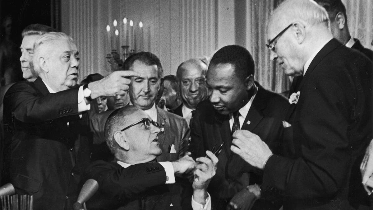 Martin Luther Kind Jr. and President Johnson