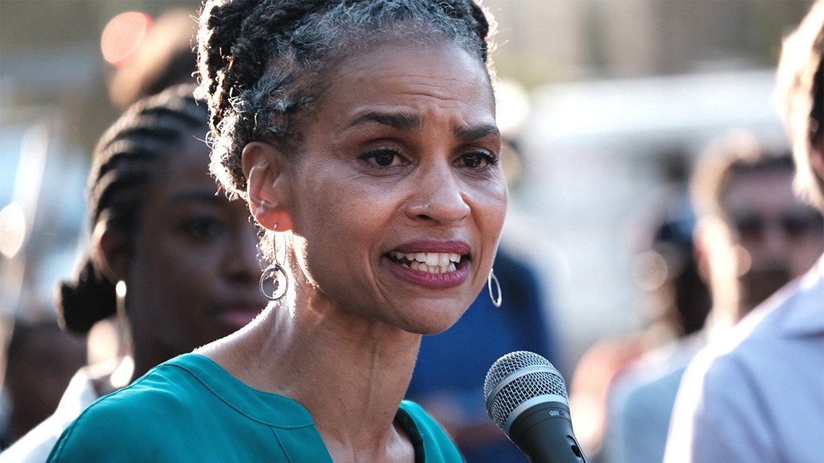 MSNBC and NBC News Legal Analyst Maya Wiley praised Confederacy for allowing noncitizens to vote. (Photo by Spencer Platt/Getty Images)