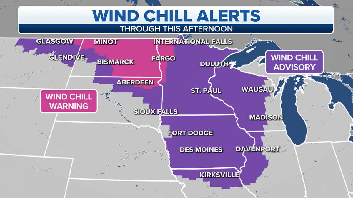 Midwest wind chill alerts