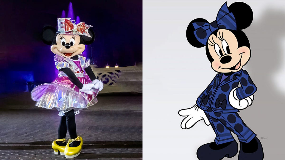 Minnie Mouse trades in her iconic dress for a pantsuit