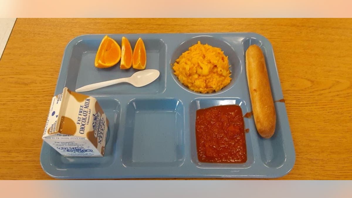 Free School meal served at NY school under USDA guidelines