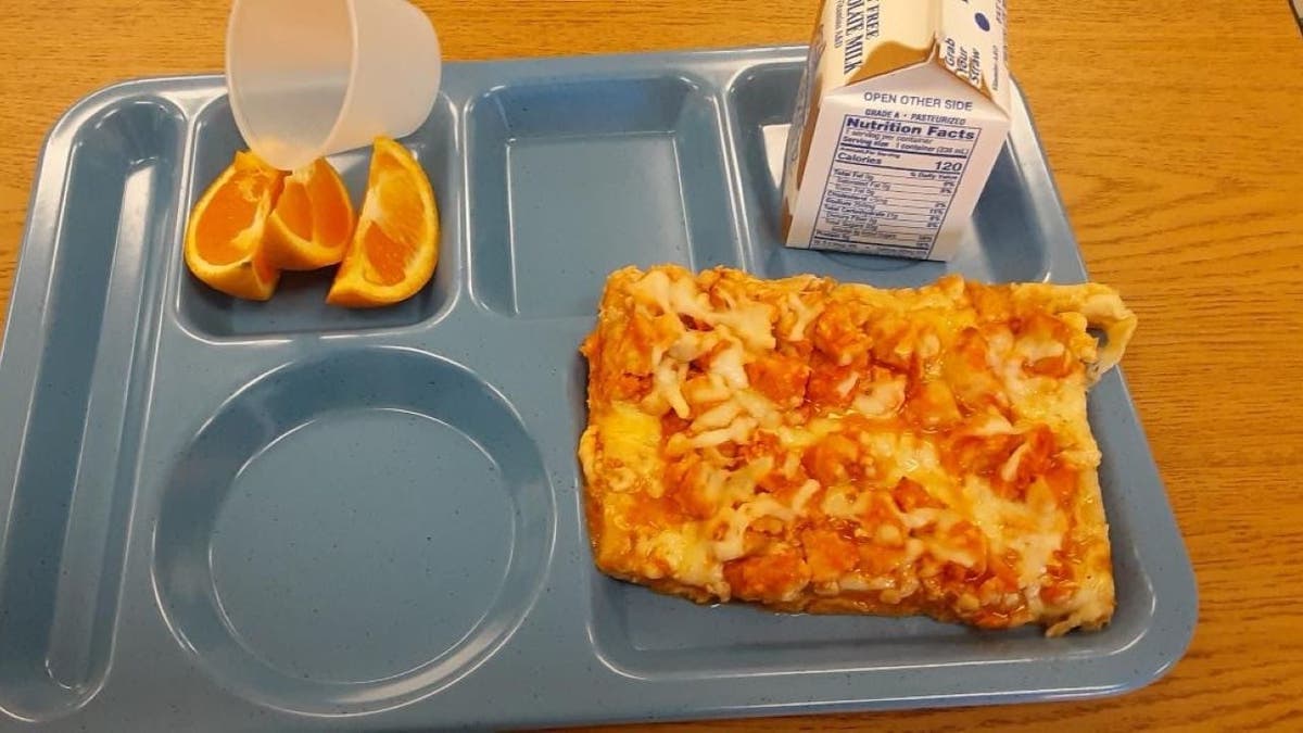 Free school lunch image provided by father Chris Vangellow of Hopkinton, New York