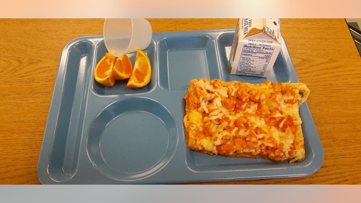 Free school lunch image provided by father Chris Vangellow of Hopkinton, New York