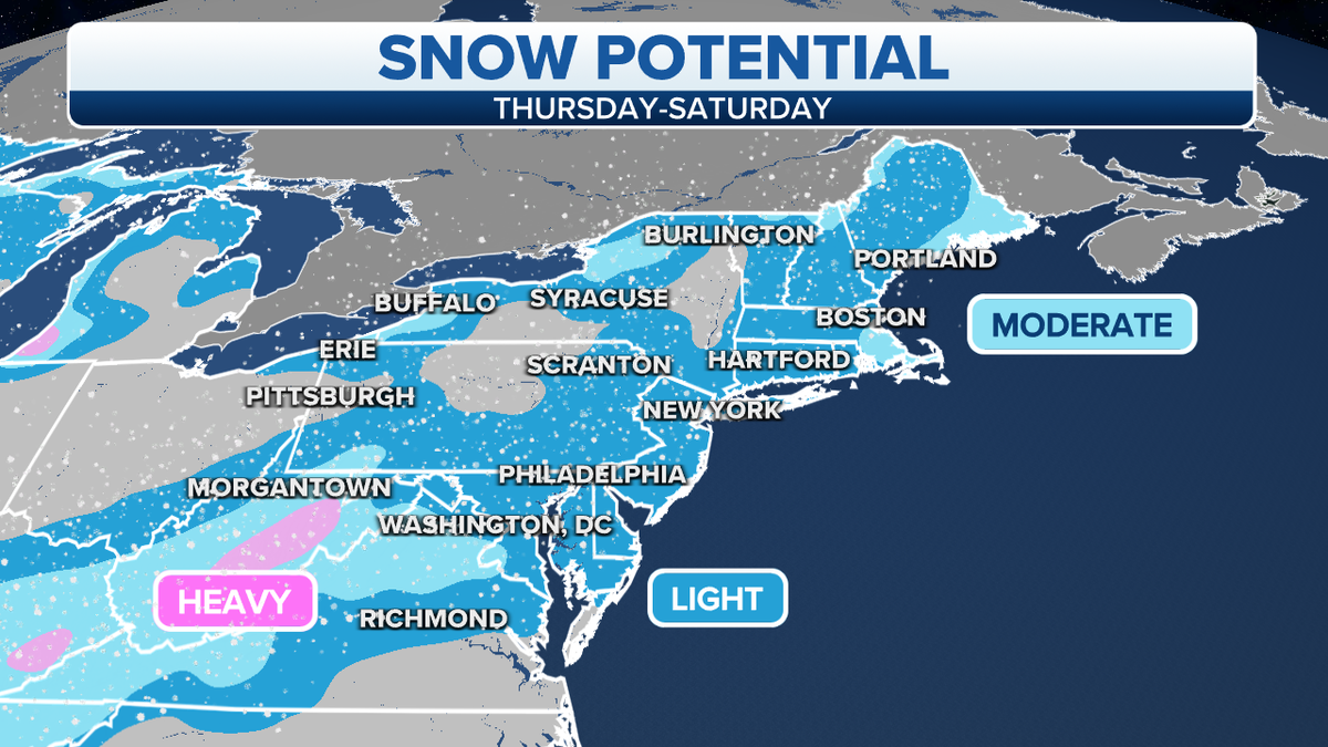 Northeast snow potential