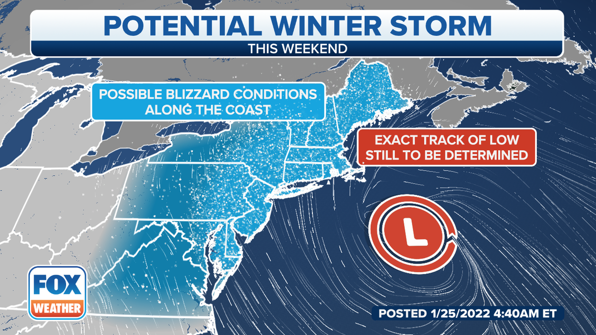 Northeast potential blizzard conditions
