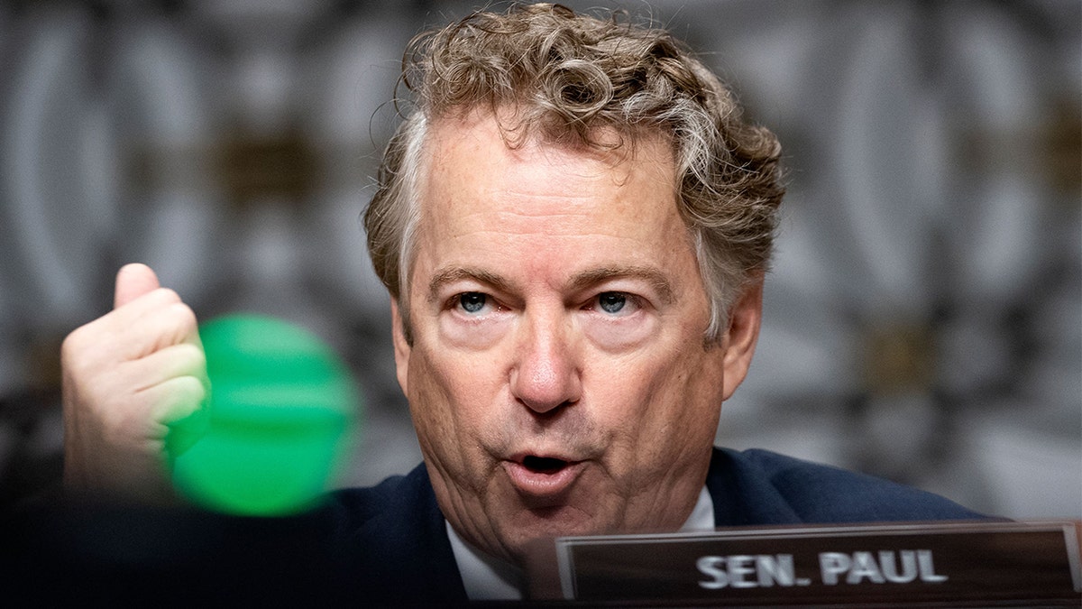 Sen. Rand Paul, R-Ky., questions Dr. Anthony Fauci during a Senate Health, Education, Labor, and Pensions Committee hearing on Jan. 11, 2022 at Capitol Hill in Washington. (Photo by GREG NASH/POOL/AFP via Getty Images)