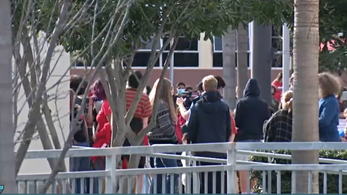 Students in Redondo, CA, stage walkout in protest of in-person classes (FOX 11 Lose Angeles)