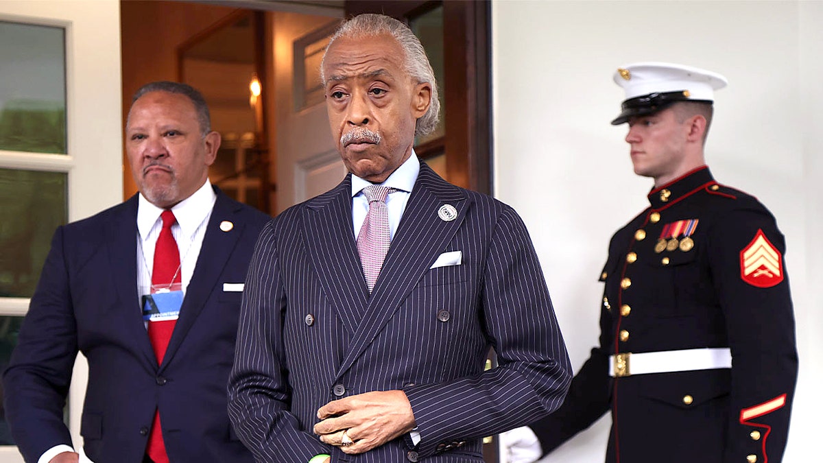 Al Sharpton outside White House