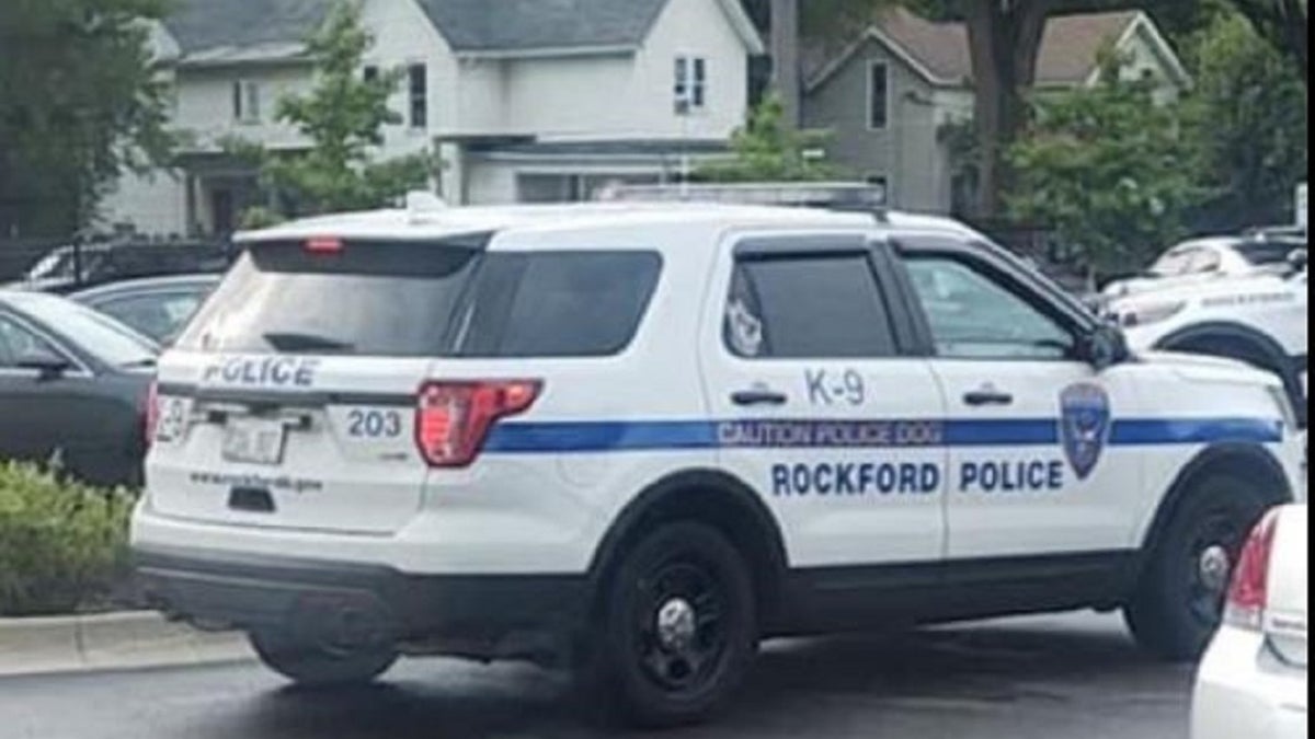 A Rockford Police Department cruiser.  