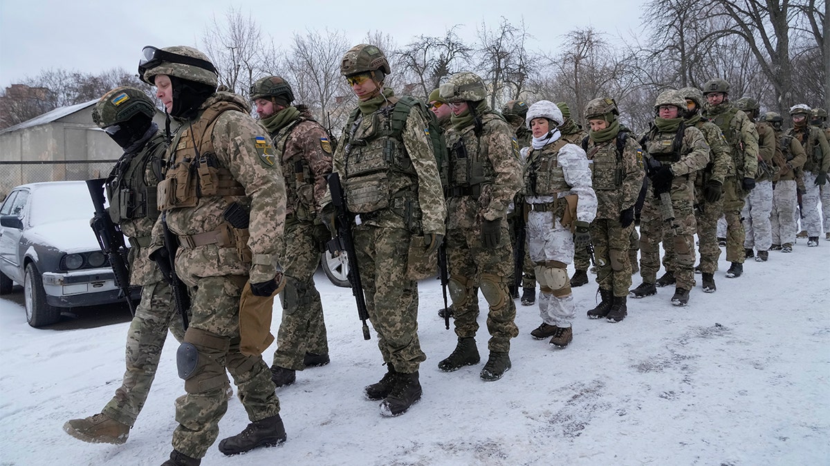 Members of Ukraine's Territorial Defense Forces