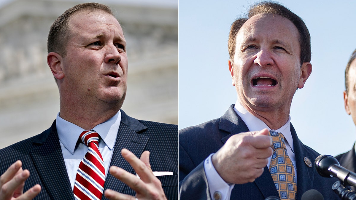 Attorneys General Eric Schmitt, Missouri, and Jeff Landry, Louisiana.