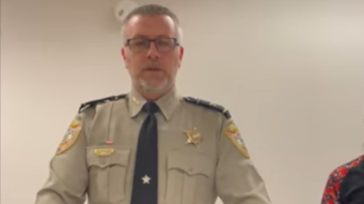 Northumberland County Sheriff Johnny Beauchamp speaking at a news briefing regarding missing Ahreal Smith Friday.