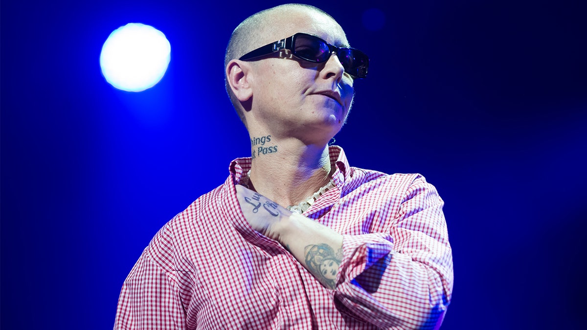 Sinead O'Connor at the Montreux Jazz Festival in 2015, in Montreux, Switzerland.