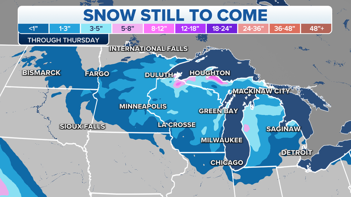 Snow still to come for Dakotas into Minnesota