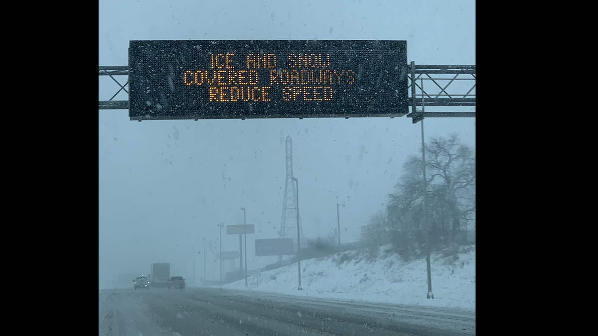 Highway conditions in Tennessee on Thursday.