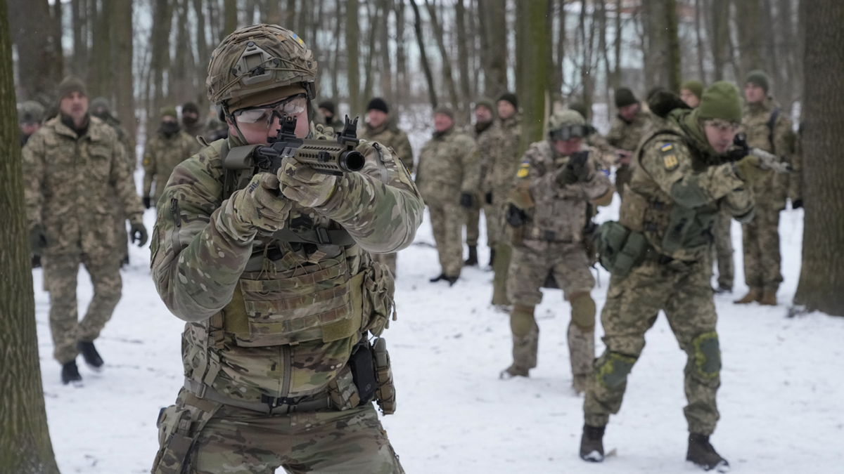 Ukraine Army Training in Kyiv