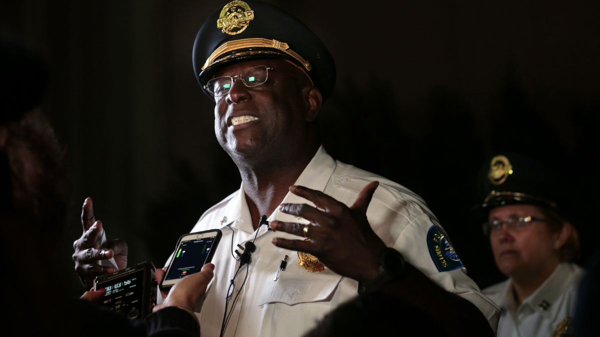 St. Louis Metropolitan Police Department Chief John Hayden said one officer was shot in a leg, and another was shot in the abdomen during an incident around 1 p.m Wednesday in Ferguson, Missouri.