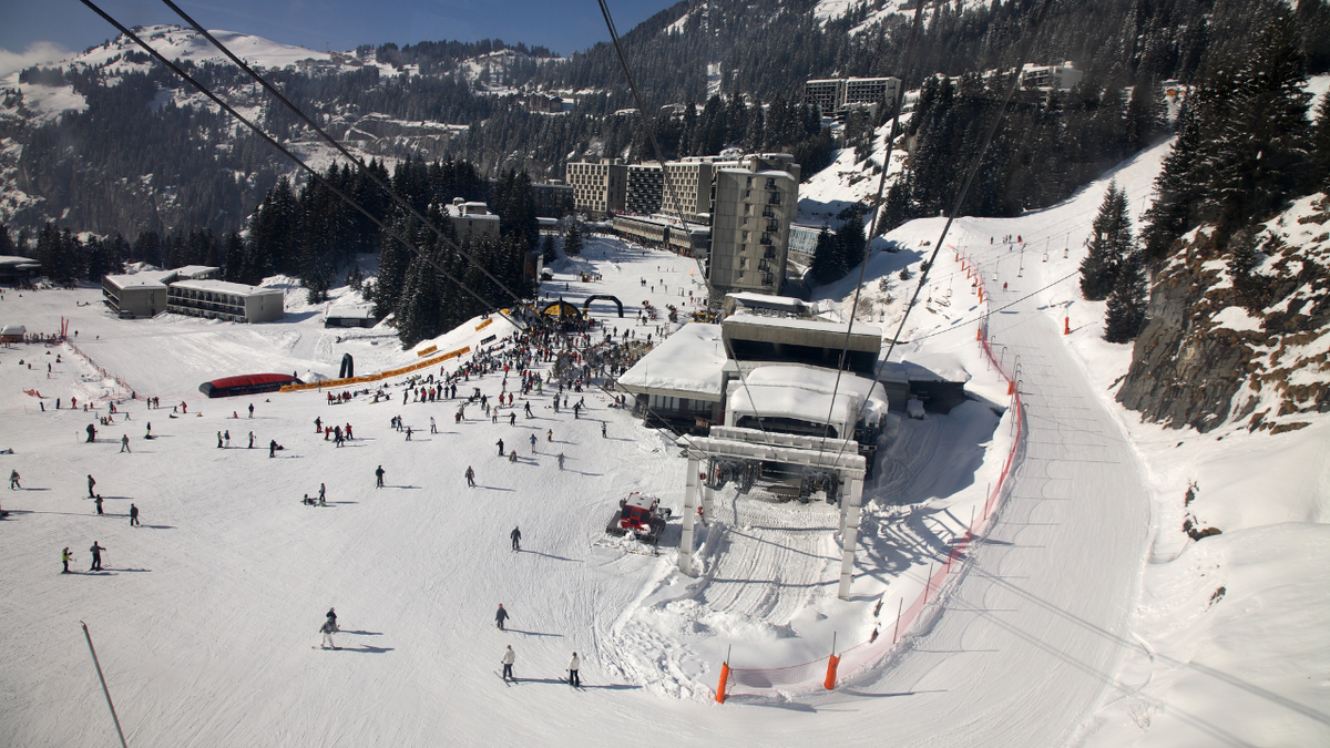 Ski resort of Flaine, Haute Savoie on February 12, 2009 in Flaine, France.