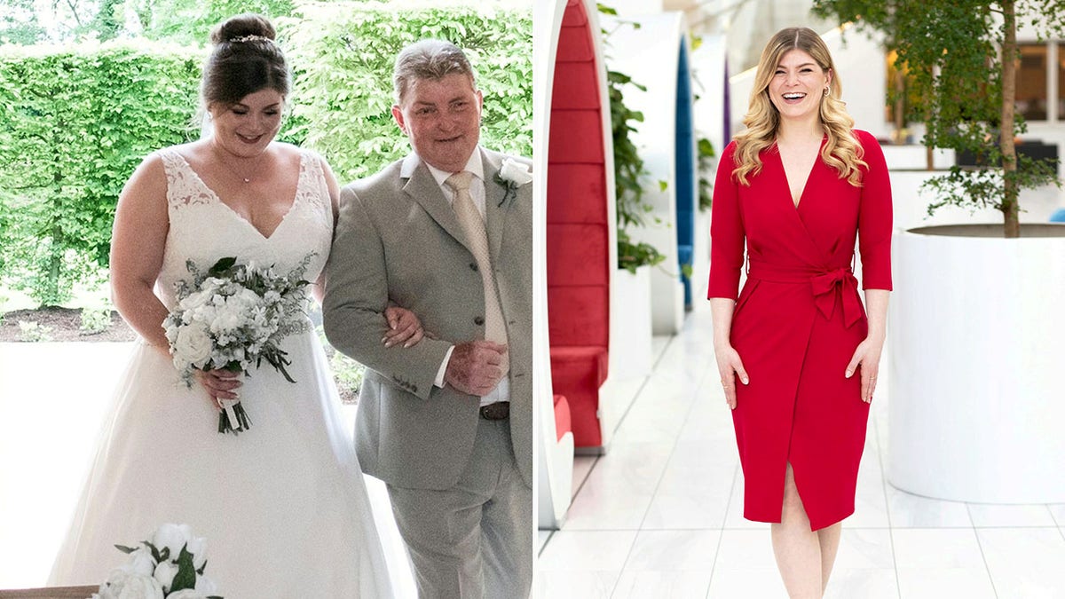 Verity Trueman lost 84 pounds after she was upset by how she looked in her wedding photos.