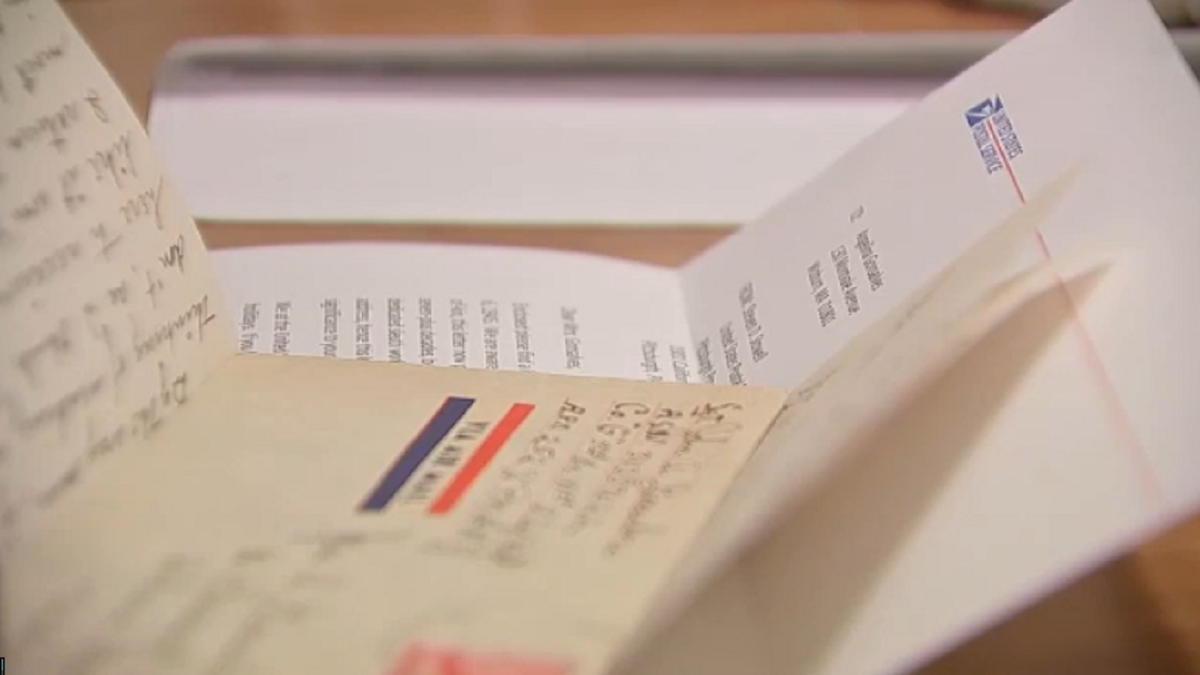 The U.S. Postal Service sent a message of their own alongside Sgt. John Gonsalves' letter. 
