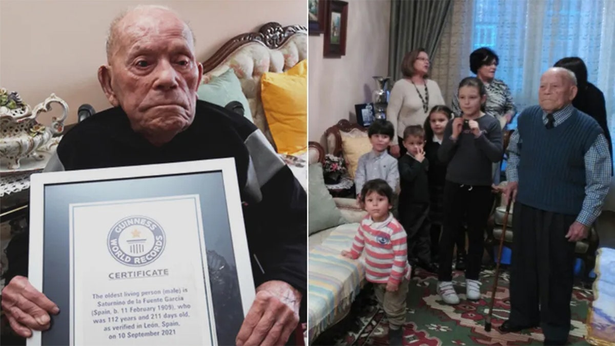 World's oldest man Saturnino de la Fuente García