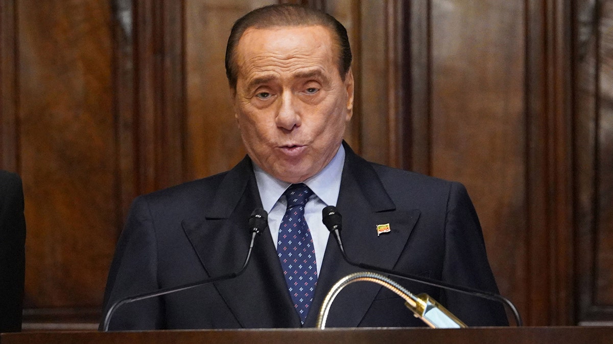 Silvio Berlusconi on Feb. 9, 2021. 