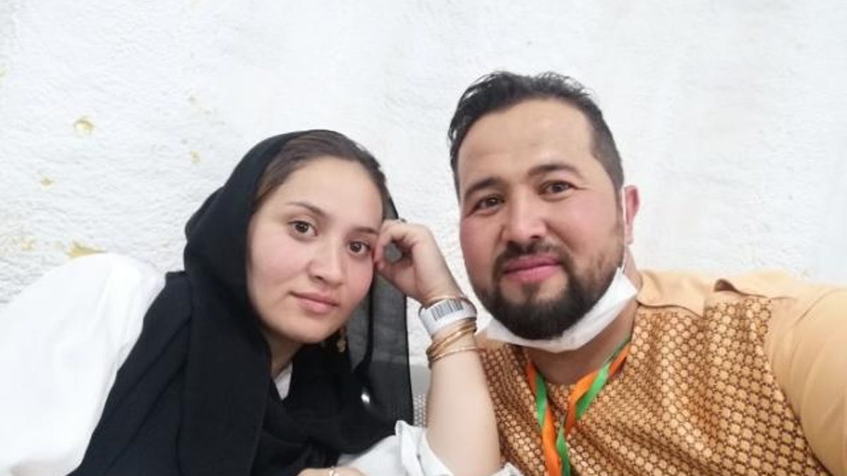 Abdullah and his wife (Courtesy of Abdullah Rahmatzada)