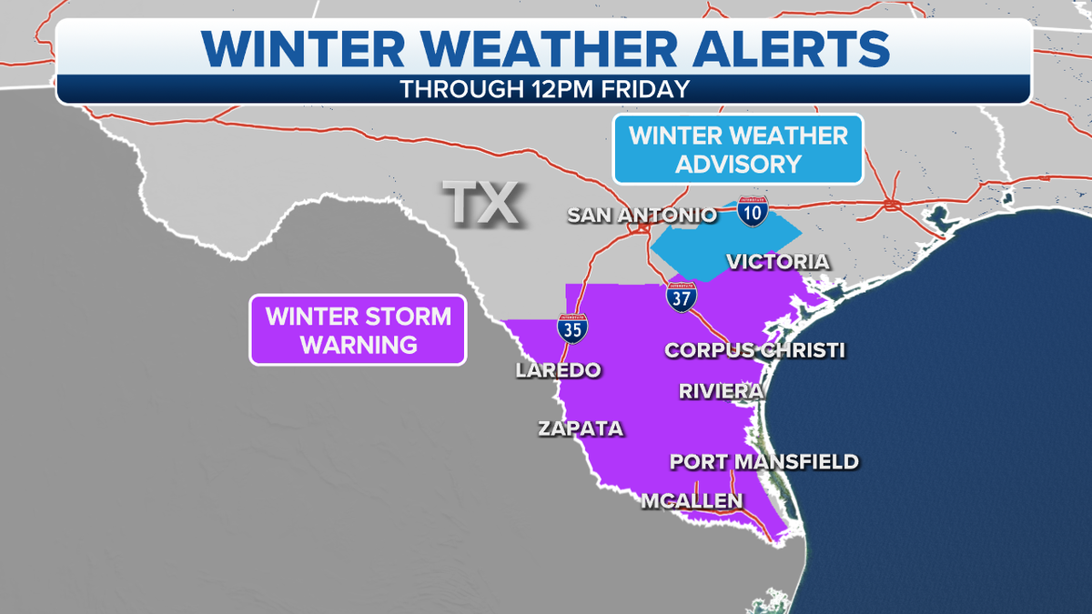 Texast winter weather alerts