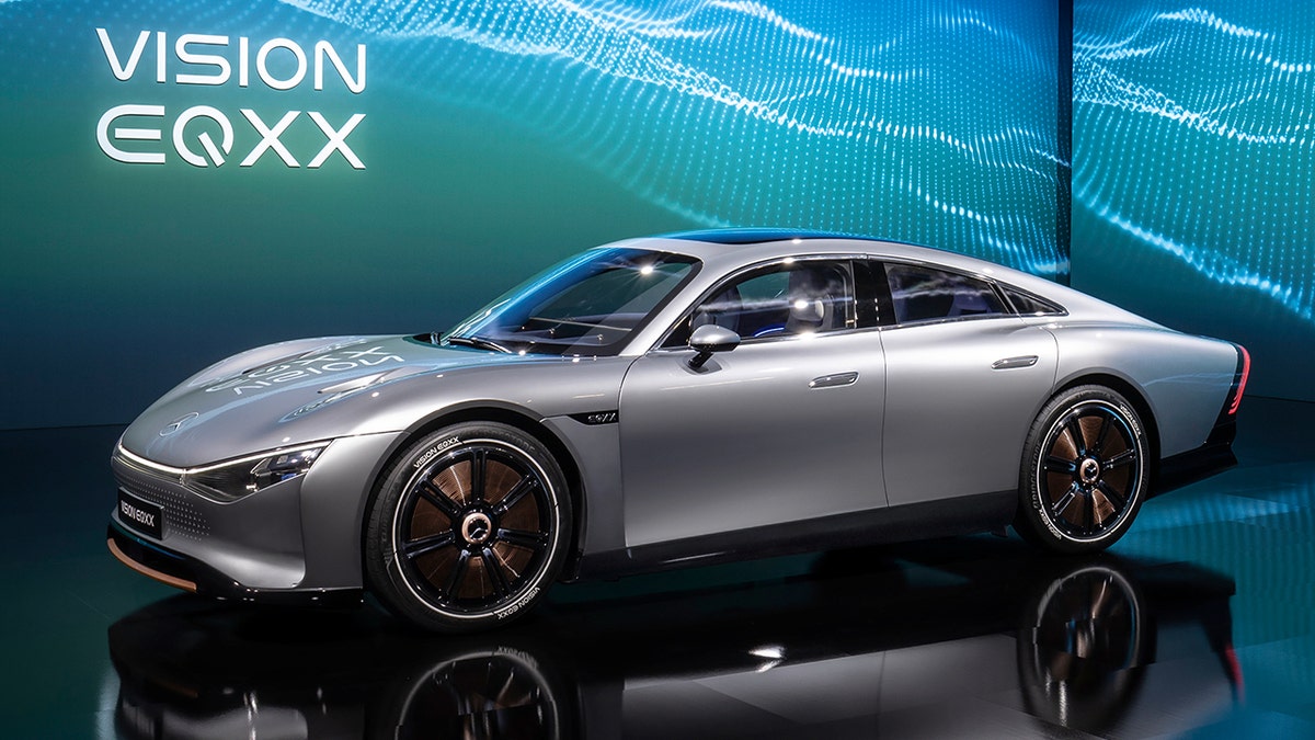 The Vision EQXX is approximately the same size and weight as a conventional Mercedes-Benz C-Class.