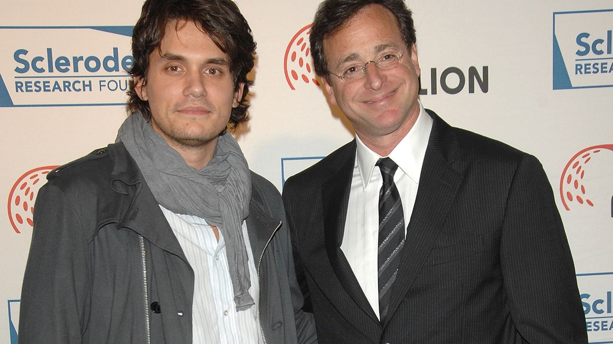 Pictured here in 2008, Mayer and Saget began their friendship in the early 2000s after the actor asked the singer to perform at a benefit for his Scleroderma Research Foundation.