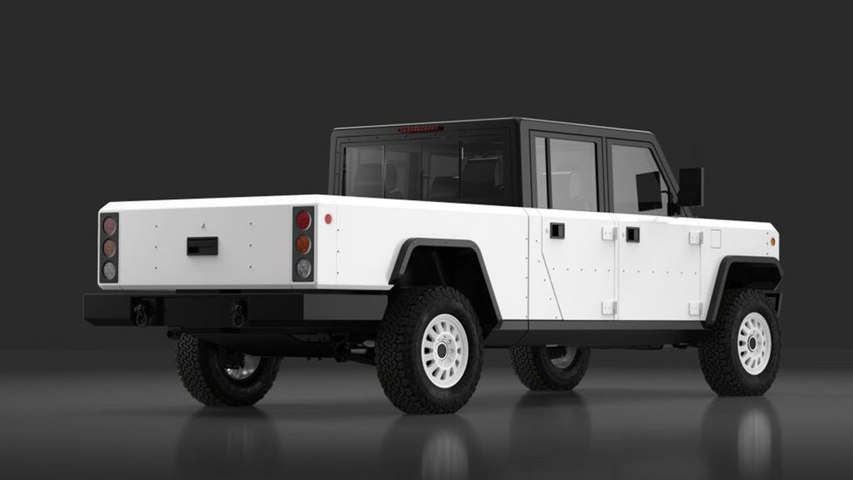 The Bollinger Motors B2 is a pickup version of the B1.