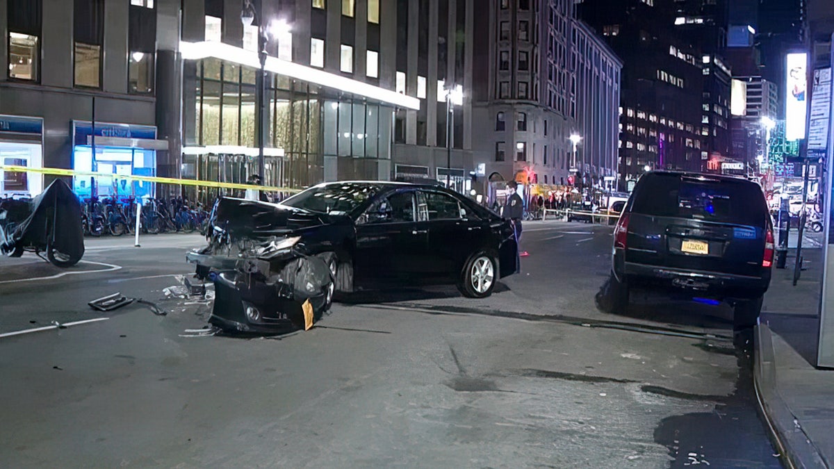 A carjacking happened on West 55th Street and Broadway at about 4:30 p.m. in Midtown Manhattan on Wednesday.