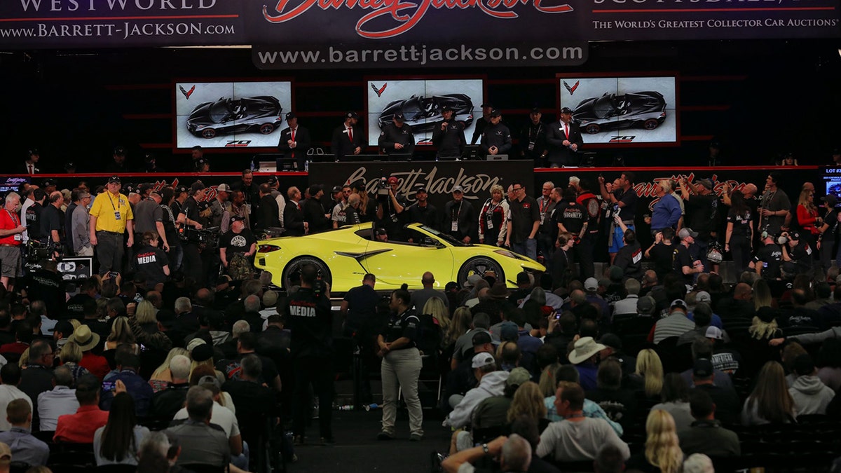 The first 2023 Chevrolet Corvette Z06 was sold at the Barrett-Jackson Scottsdale auction for $3.6 million to raise money for charity.